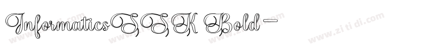 InformaticsSSK Bold字体转换 InformaticsSSK Bold字体转换